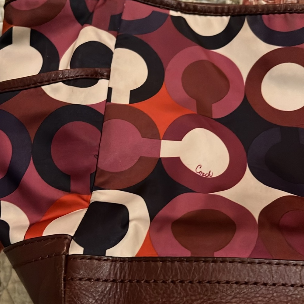 Coach purse F26843 signature tote - Picture 3 of 11